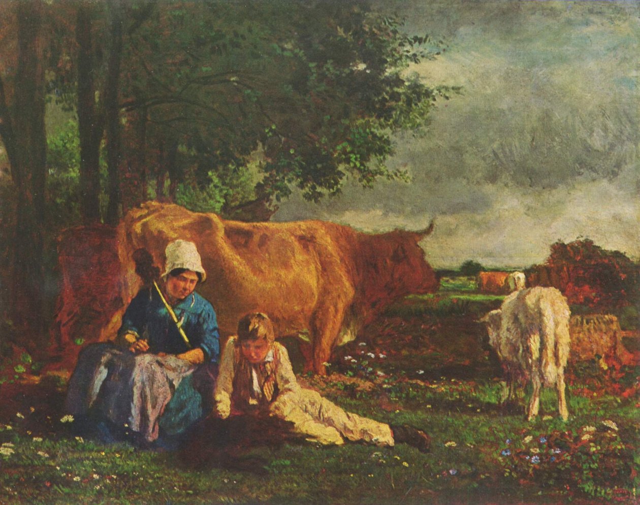 Saksa: Shepherd scene tekijältä Constant Troyon