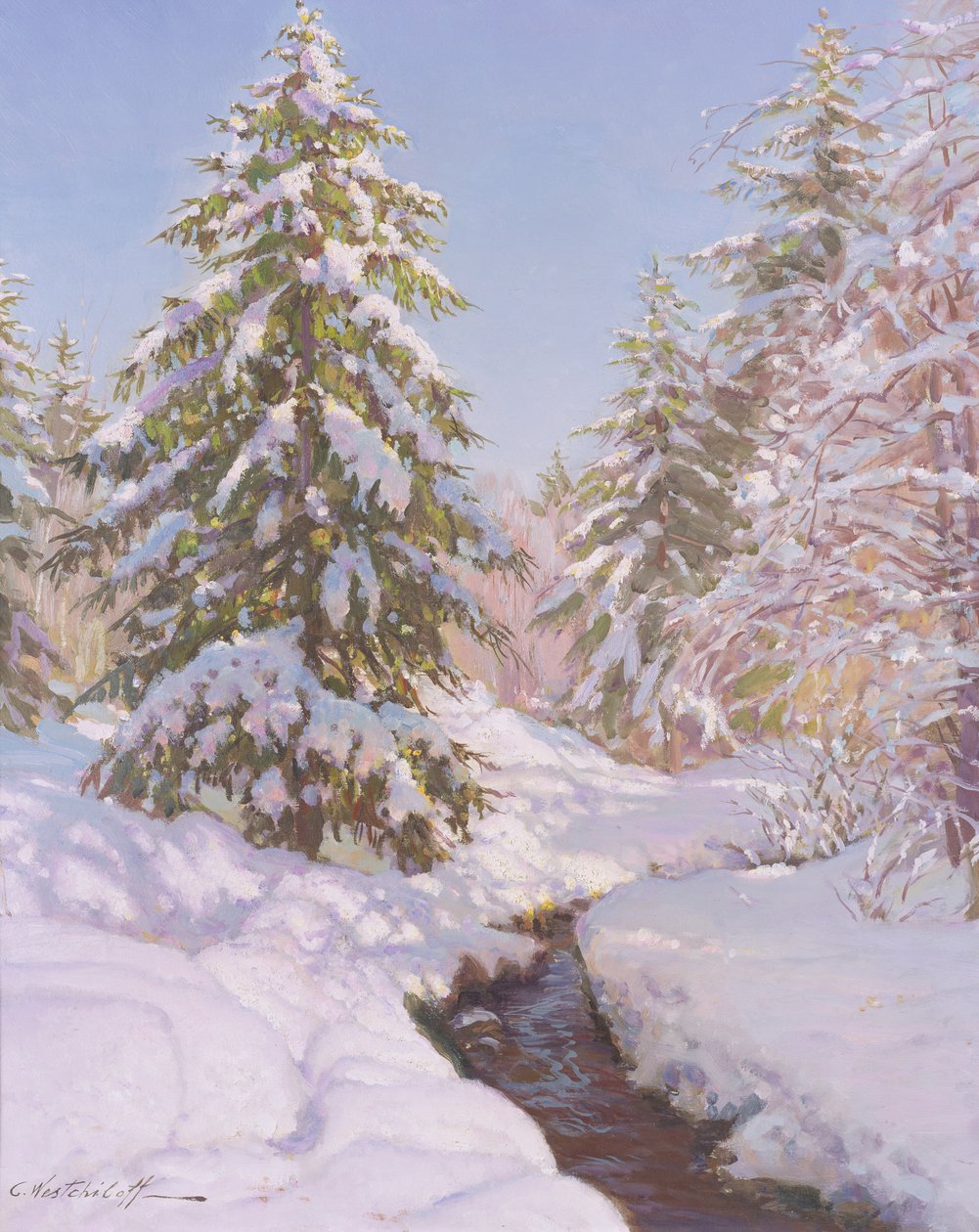 Lumikohtaus Ranskassa tekijältä Constantin Alexandrovich Westchiloff
