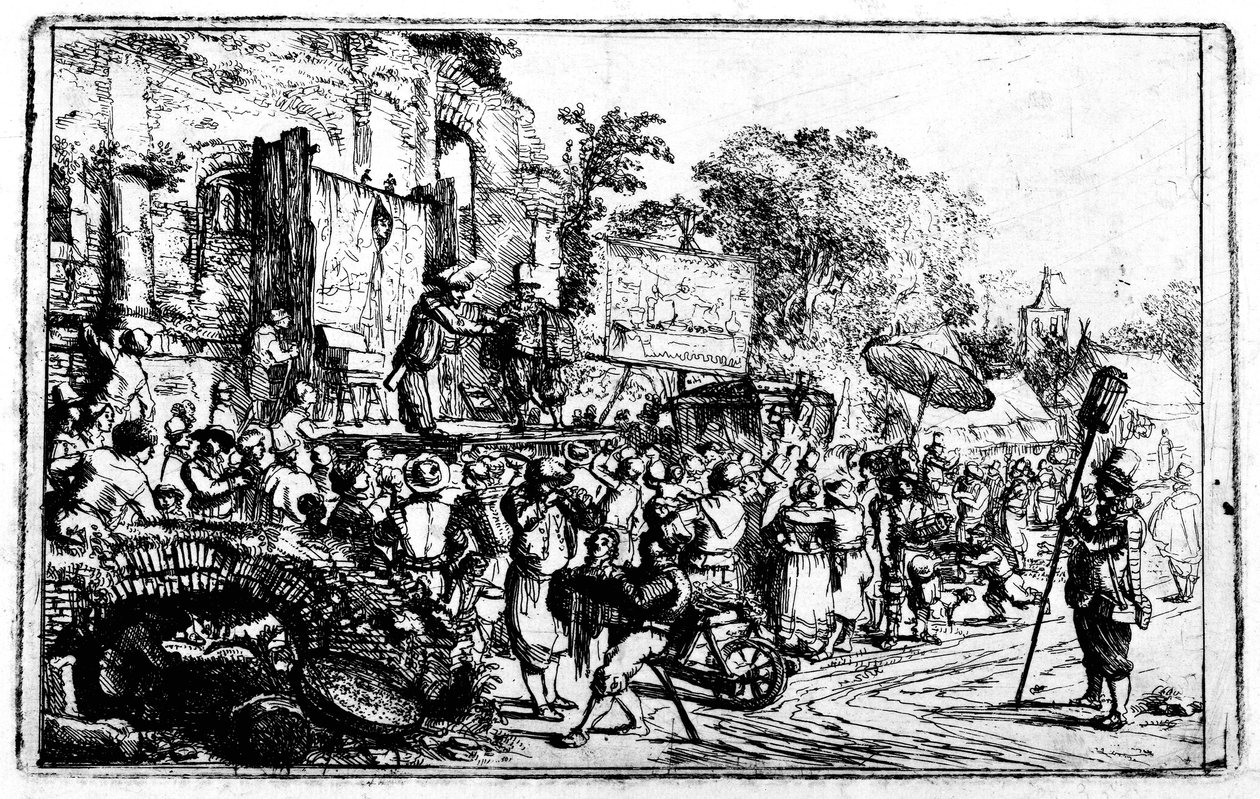 Maamessut kahden Charlatanin kanssa, n. 1640-80 tekijältä Constantin Daniel van Renesse