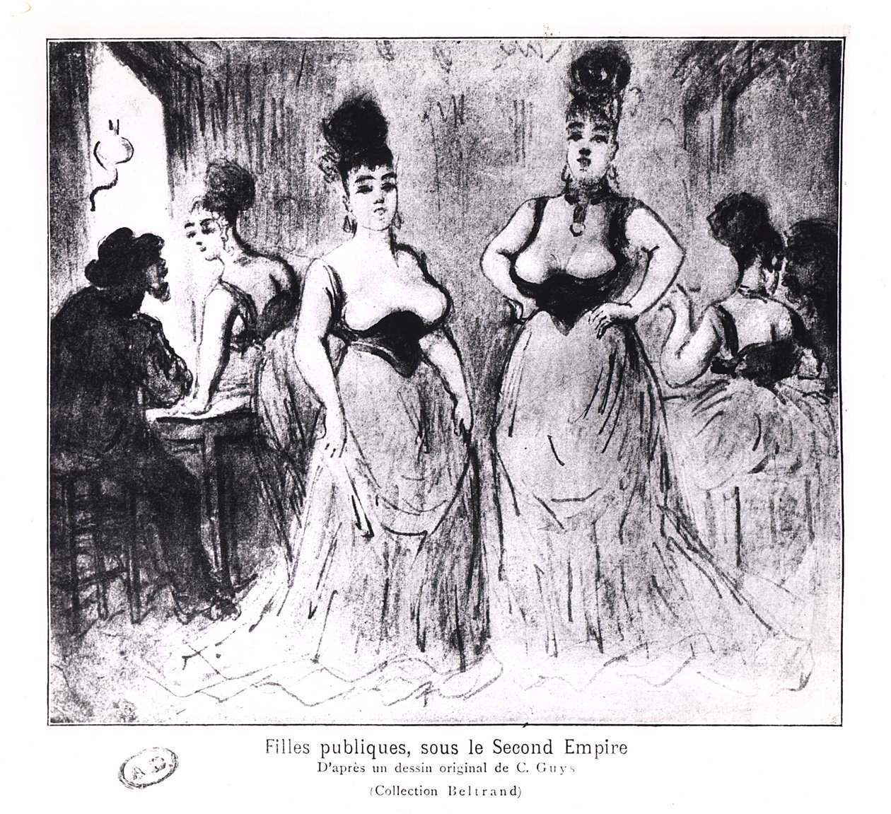 Prostituoituja, noin 1850 tekijältä Constantin Guys