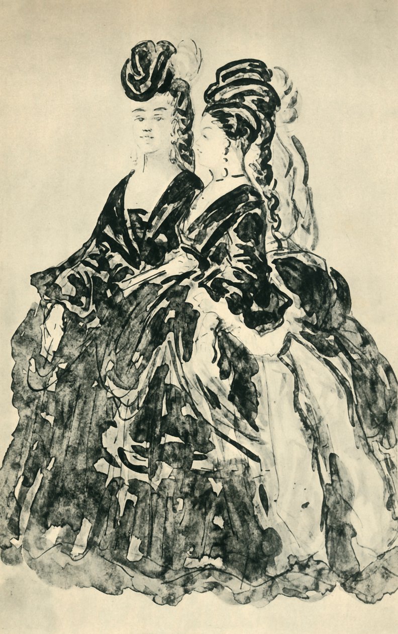 Deux Lorettes, 1800-luvun puoliväli, loppu, 1943. tekijältä Constantin Guys