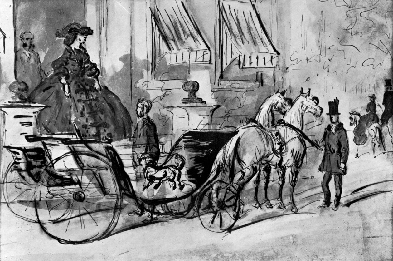 Going for a Drive, 1800-luku, 1930. tekijältä Constantin Guys