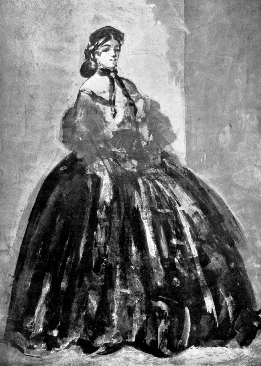 Naisen muotokuva, 1800-luku, 1930. tekijältä Constantin Guys