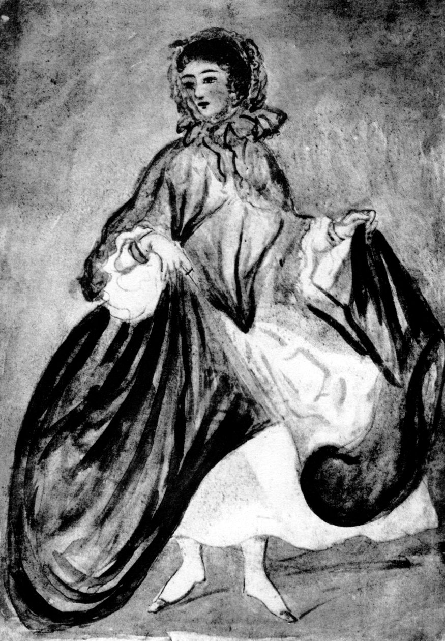 Tutkimus naisesta, 1800-luku, 1930. tekijältä Constantin Guys