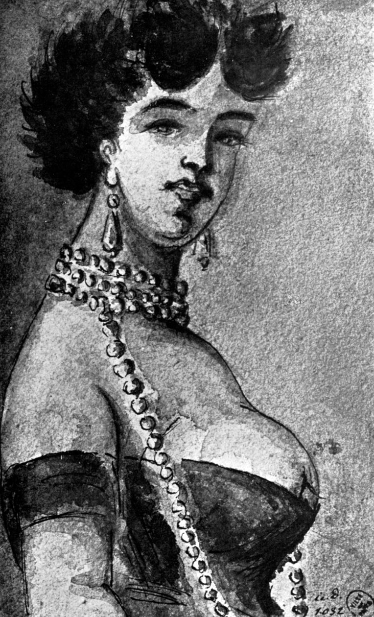 Nainen, 1800-luku, 1930. tekijältä Constantin Guys