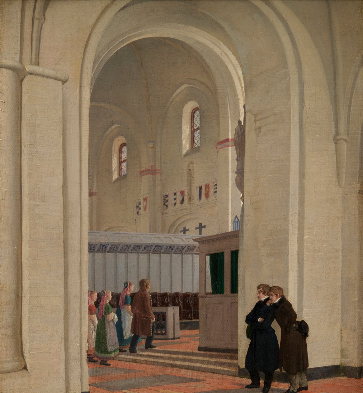 Ringstedin St Bendtin kirkon sisustus, 1829 tekijältä Constantin Hansen