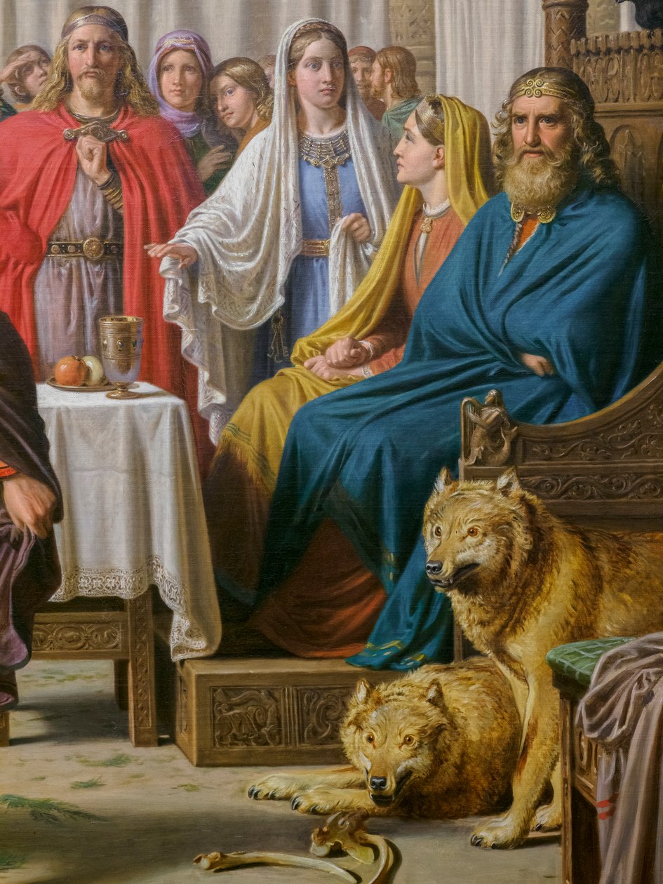 Ægirin juhla, yksityiskohta tekijältä Constantin Hansen