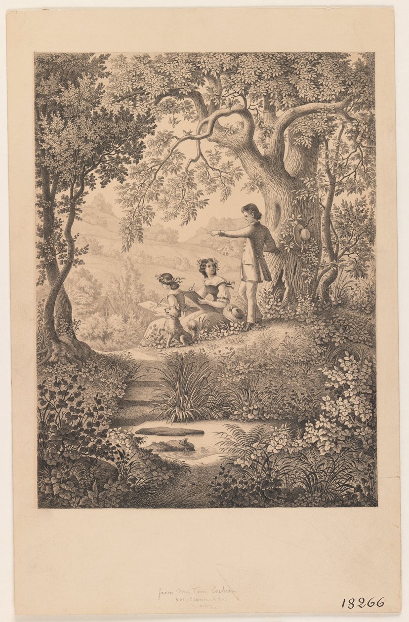 Piirustustunti, 1865 (recto of 375816) tekijältä Constantine Hertzberg