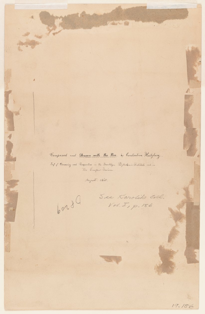Taiteilijan kirjoitus, 1865 (375815:n versio) tekijältä Constantine Hertzberg