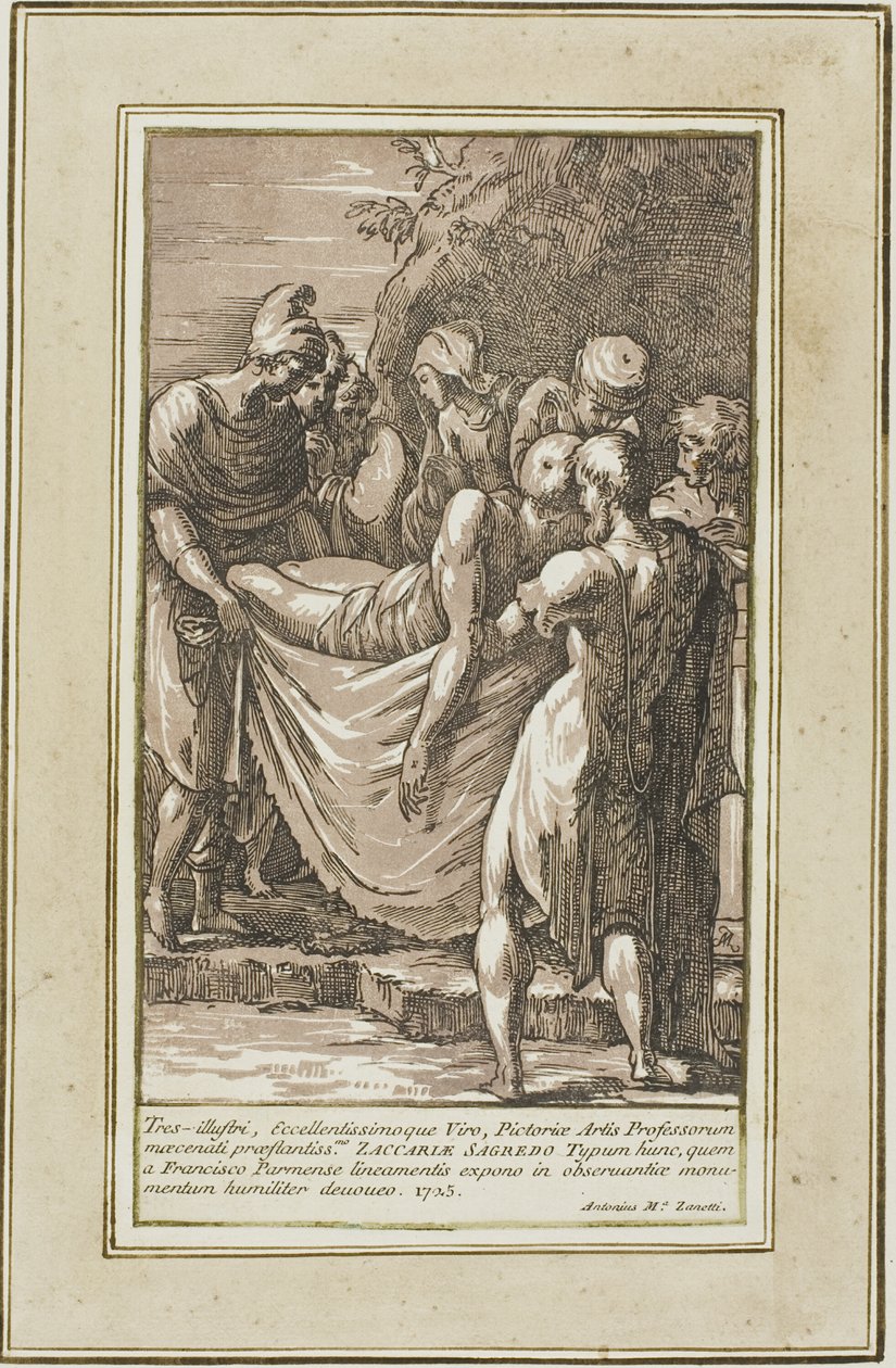 Hautaaminen tekijältä Conte Antonio Maria Zanetti the Elder