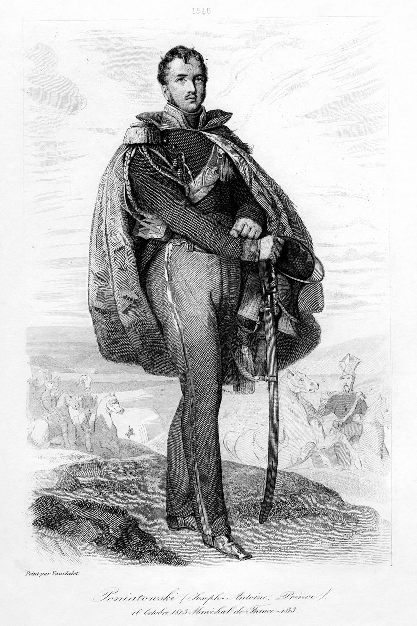 Joseph Antoni Poniatowski 1763-1813, Puolan prinssi ja Ranskan marsalkka, 1839. tekijältä Contenau