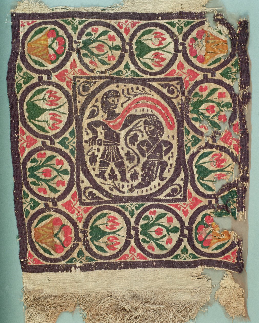 Tapettikudottu paneeli (pellava ja villa) tekijältä Coptic