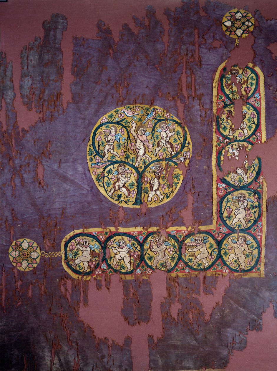 Koptilainen taide: Hanging with Harvest Love (4. vuosisata jKr.), Pariisi, Musee Du Louvre tekijältä Coptic Coptic