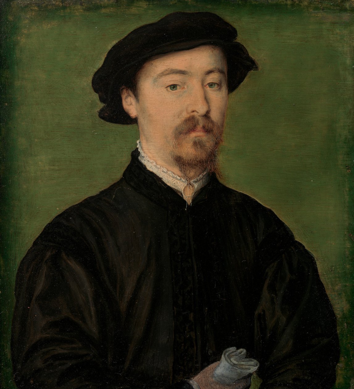 Muotokuva miehestä hanskat kanssa, 1540-45. tekijältä Corneille de Lyon