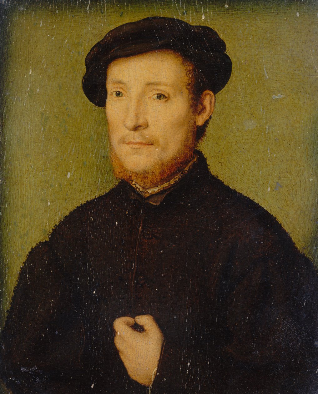 Muotokuva miehestä käsi rinnassa, 1540-45. tekijältä Corneille de Lyon