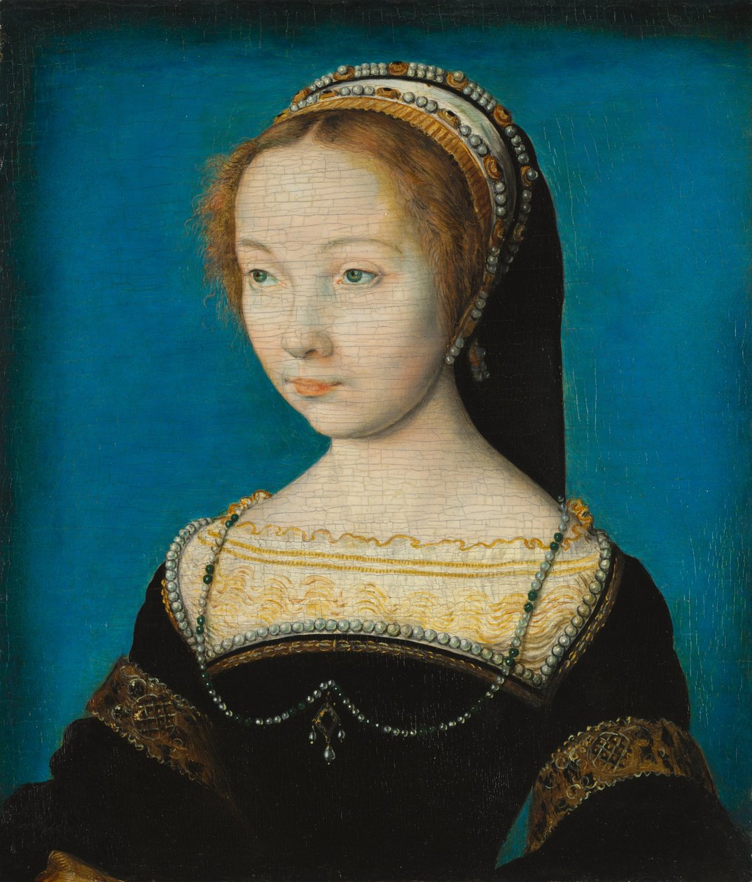 Naisen muotokuva, noin 1540 (öljy puulle) tekijältä Corneille de Lyon