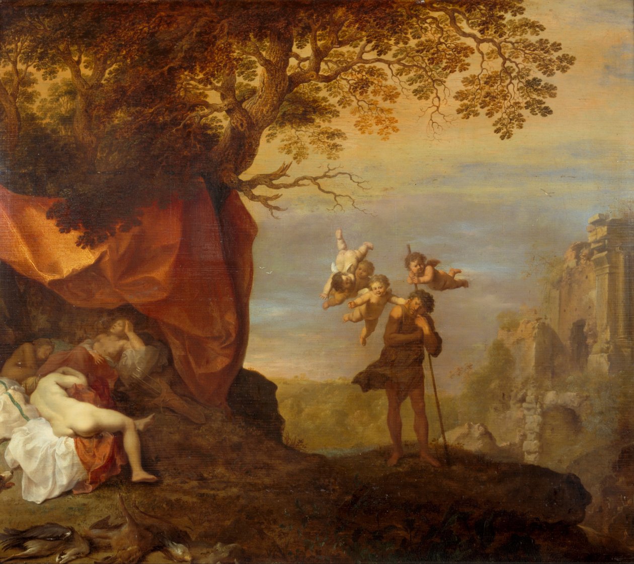 Cimon ja Iphigenia tekijältä Cornelis van Poelenburch