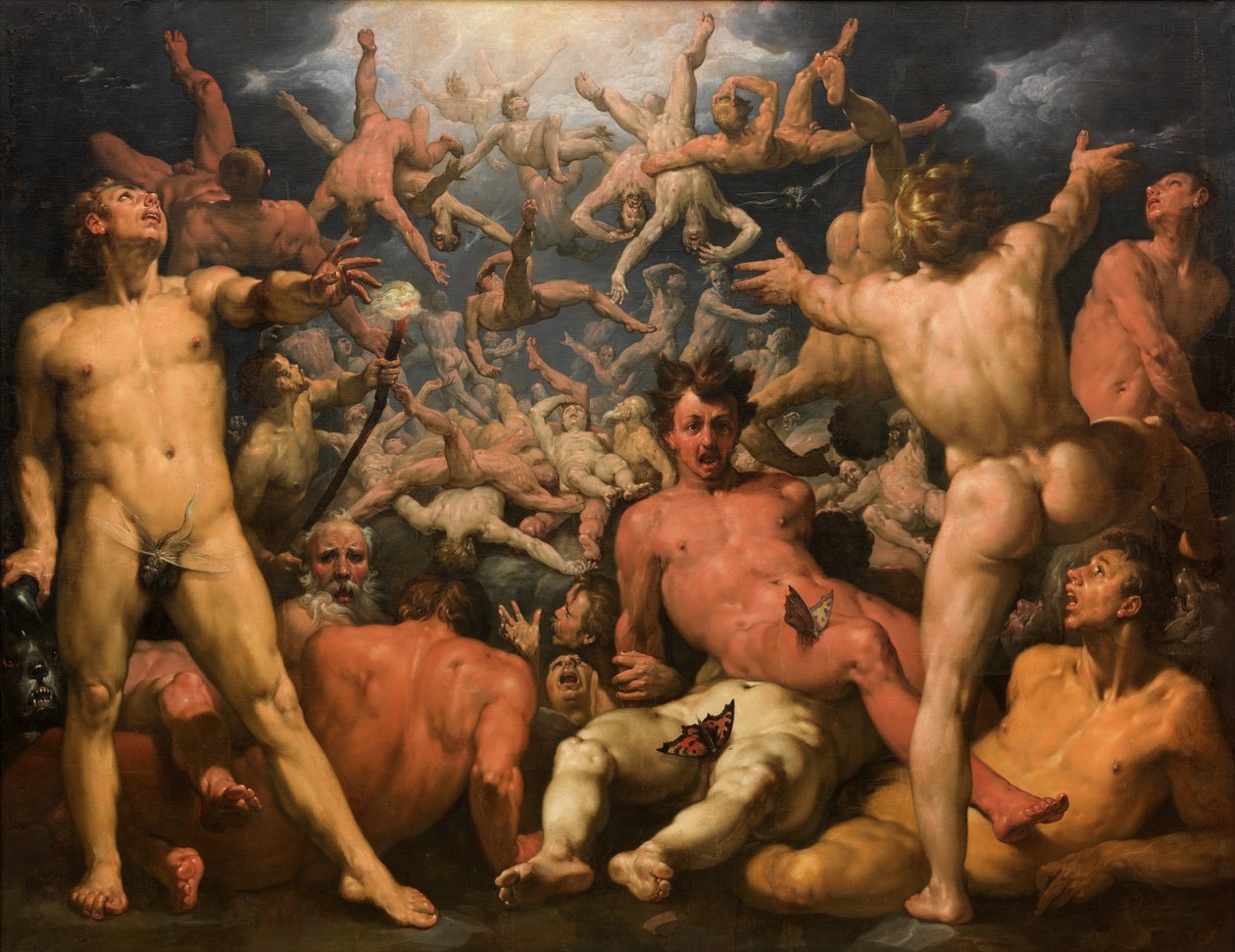 Titaanien kaatuminen tekijältä Cornelis Cornelisz van Haarlem