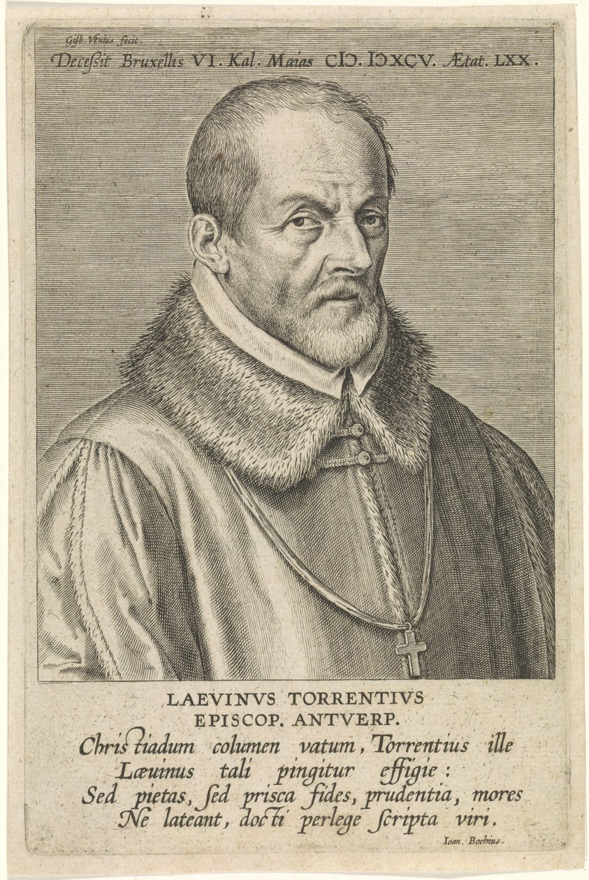 Muotokuva Laevinus Torrentiuksesta tekijältä Cornelis Galle the Elder
