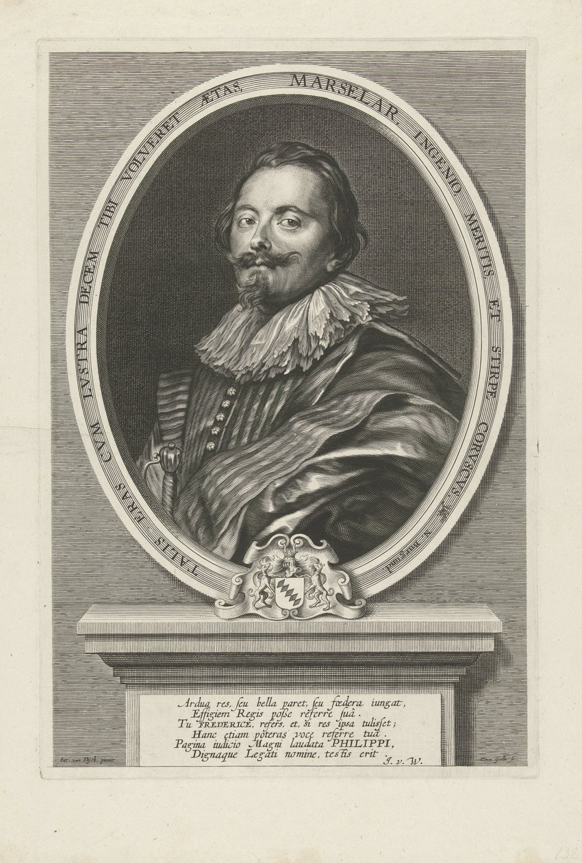Frederick de Marselaerin muotokuva tekijältä Cornelis Galle the Elder