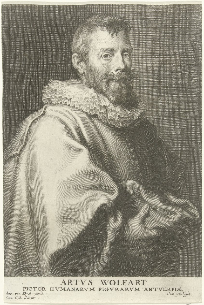 Muotokuva taidemaalari Artus Wolffortista tekijältä Cornelis Galle the Elder