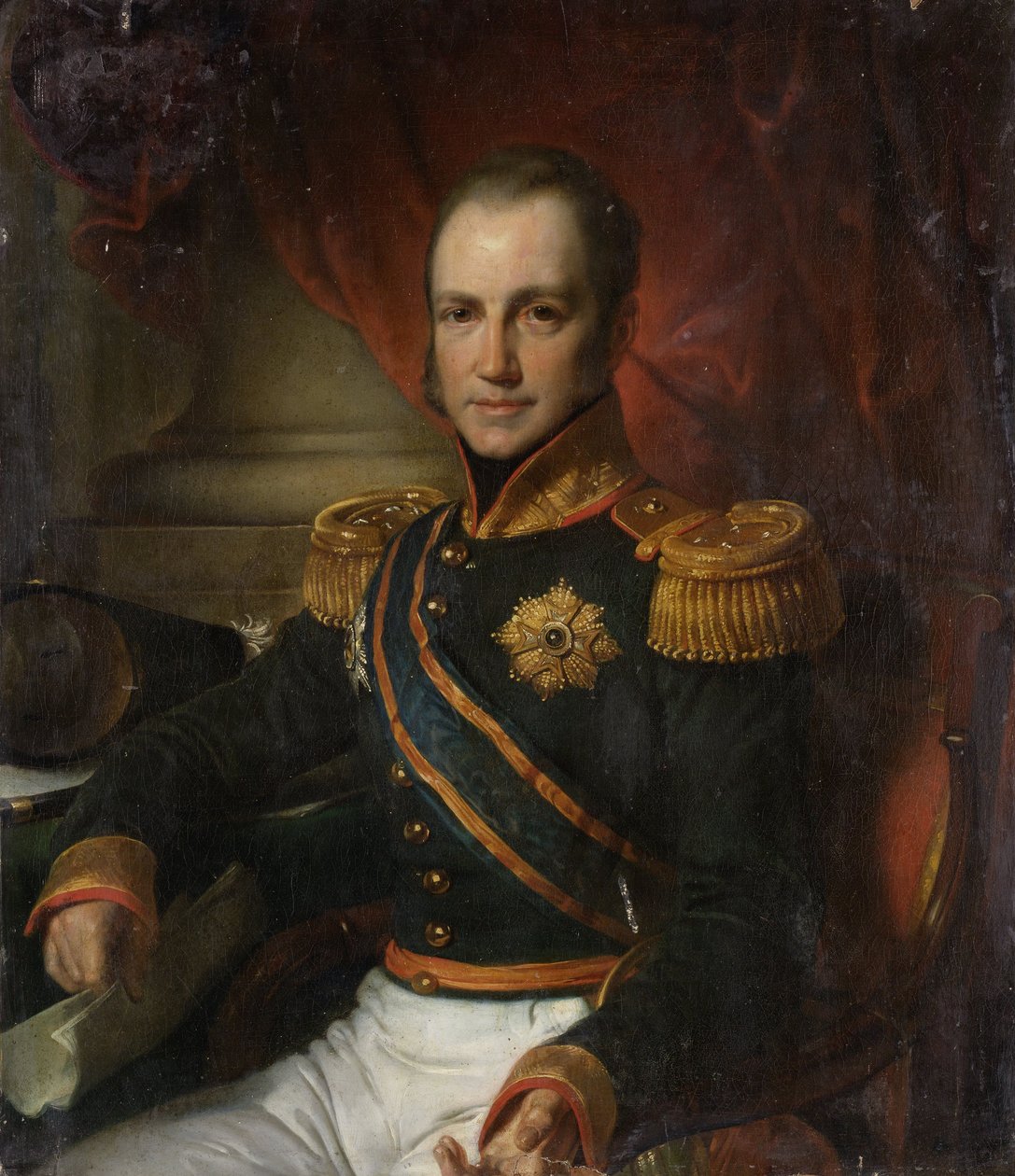 Godart Alexander Gerard Philip Baron van der Capellen (1778-1848). Kenraalikuvernööri (1816-26) tekijältä Cornelis Kruseman
