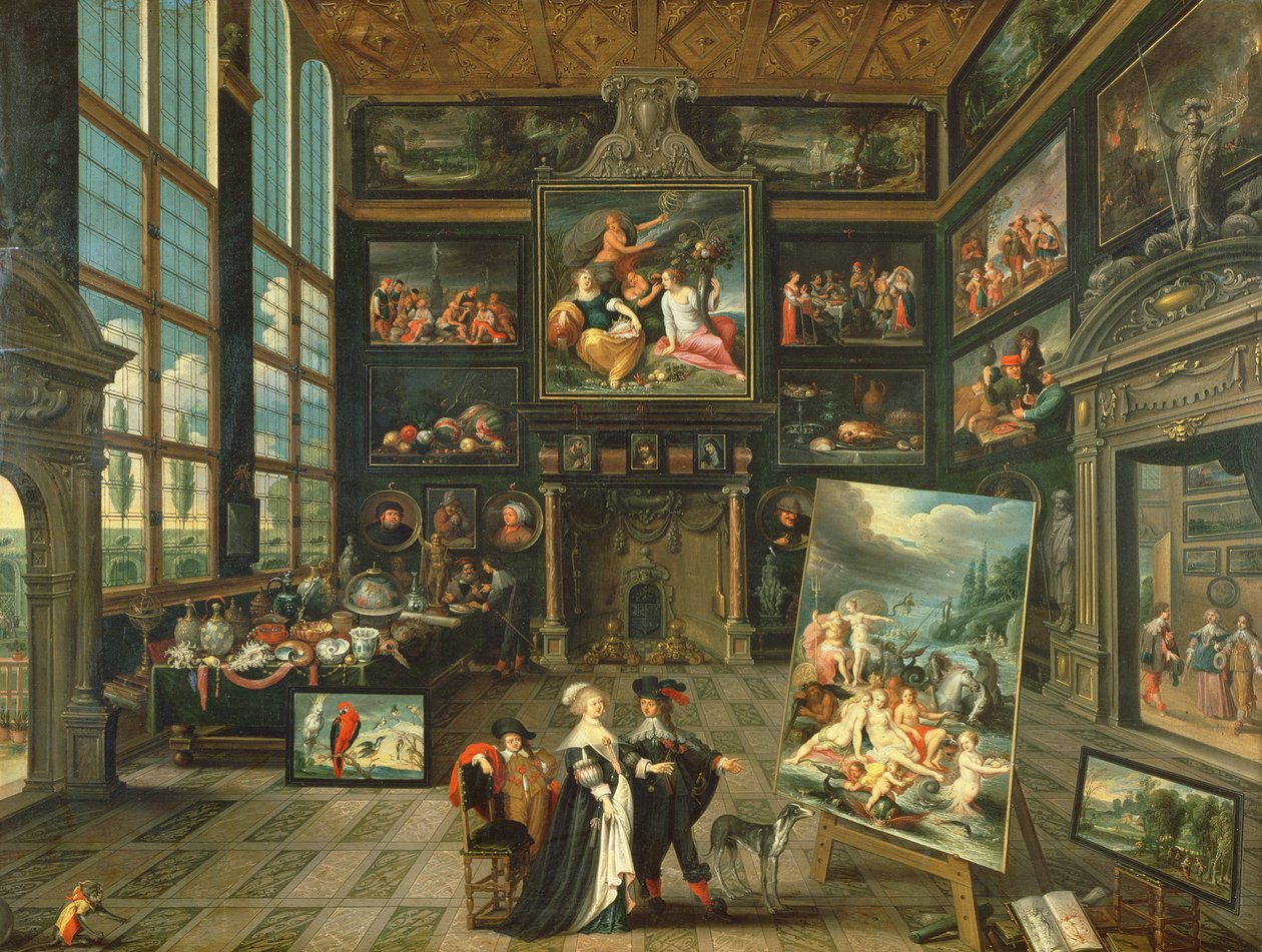 Gallerian sisustus, 1637 tekijältä Cornelis de Baellieur