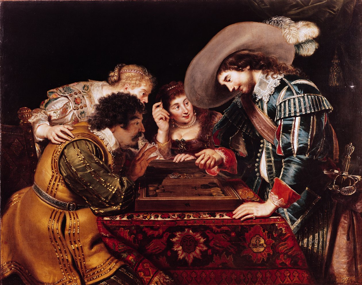 Backgammon peli tekijältä Cornelis de Vos