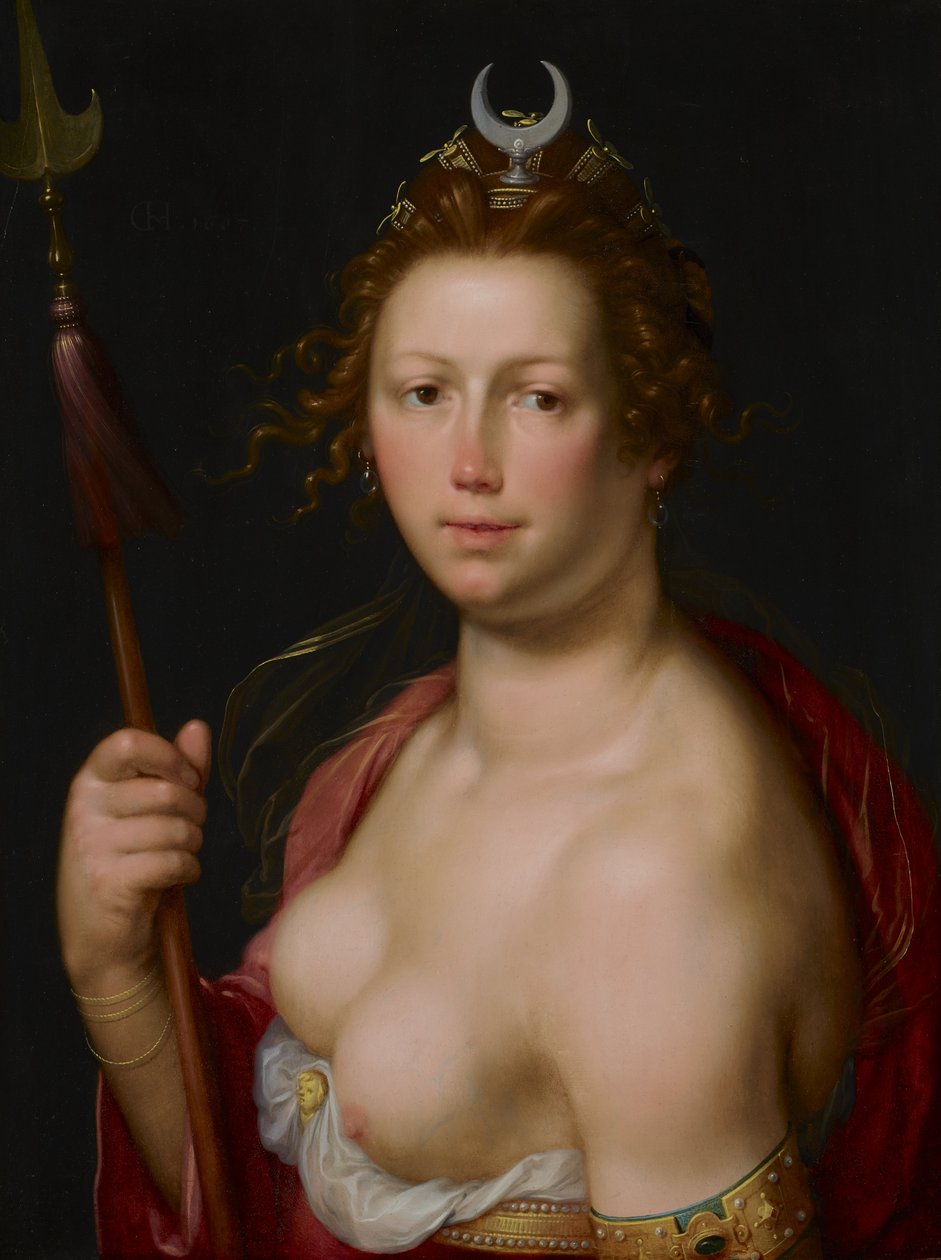 Diana metsästyksen jumalatar tekijältä Cornelis van Haarlem