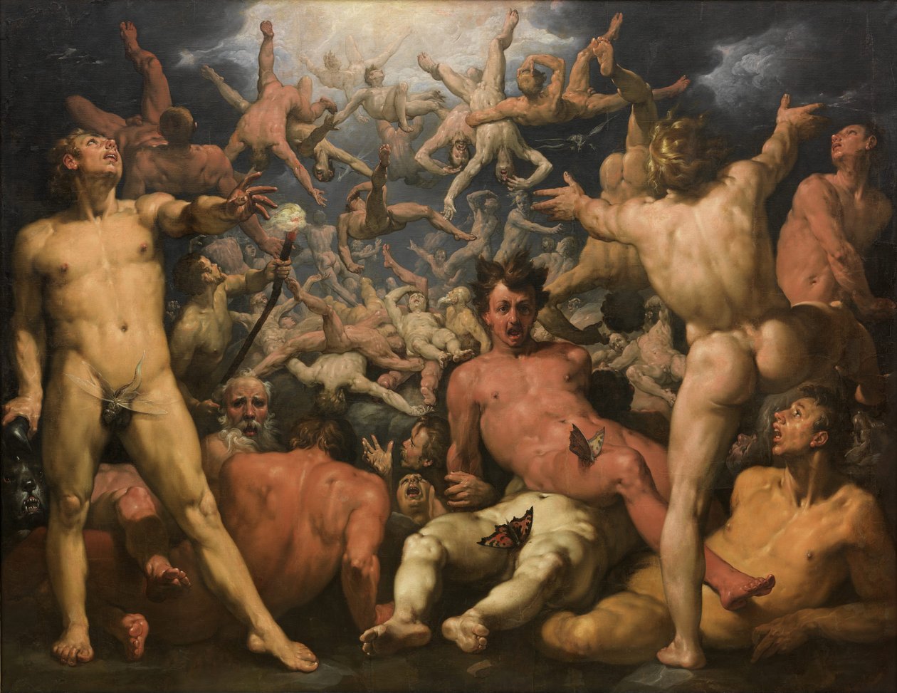Titaanien kaatuminen tekijältä Cornelis van Haarlem