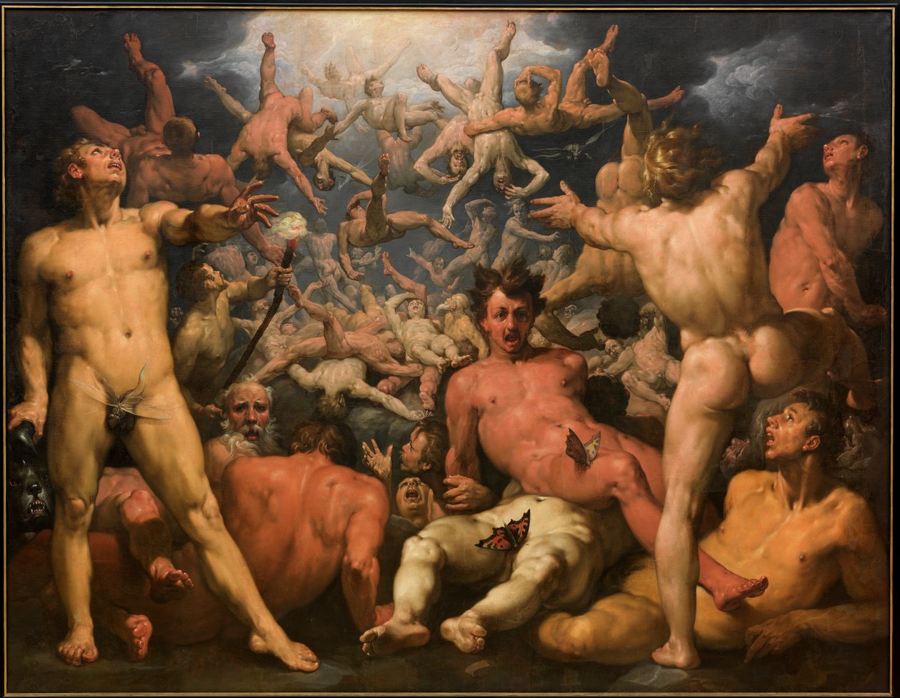 Titaanien kaatuminen tekijältä Cornelis van Haarlem