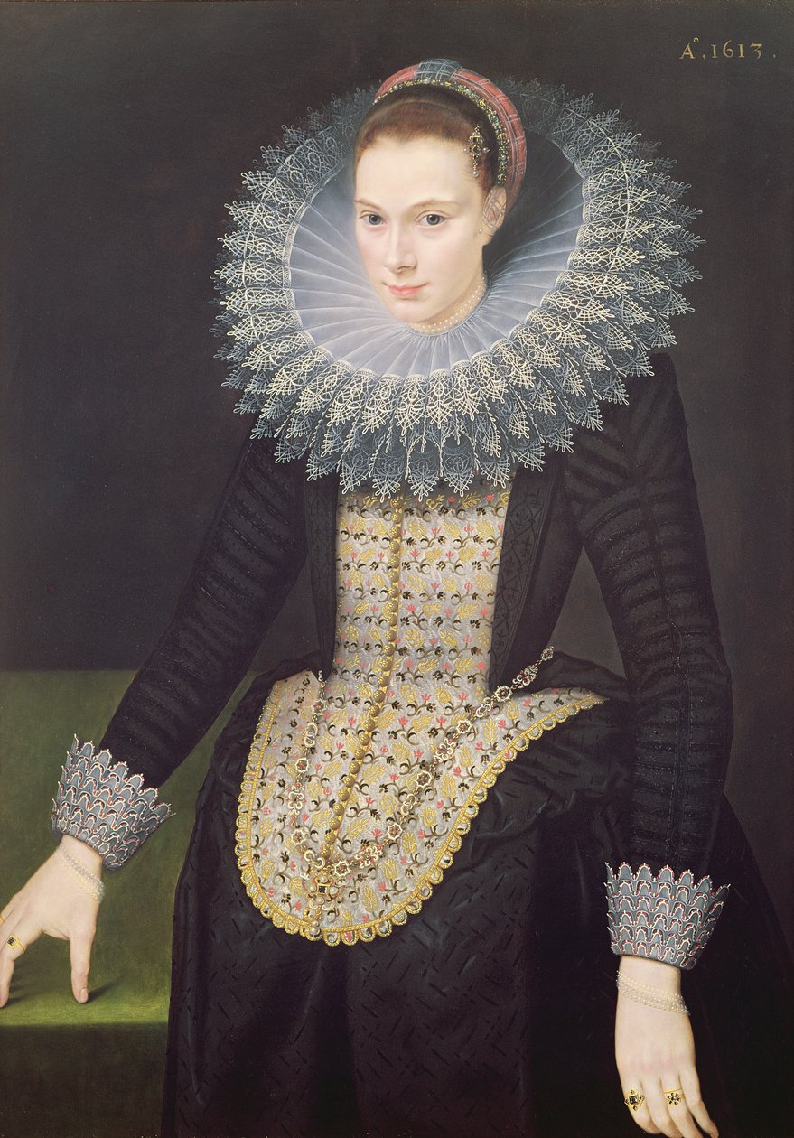 Naisen muotokuva, 1613 tekijältä Cornelis van der Voort