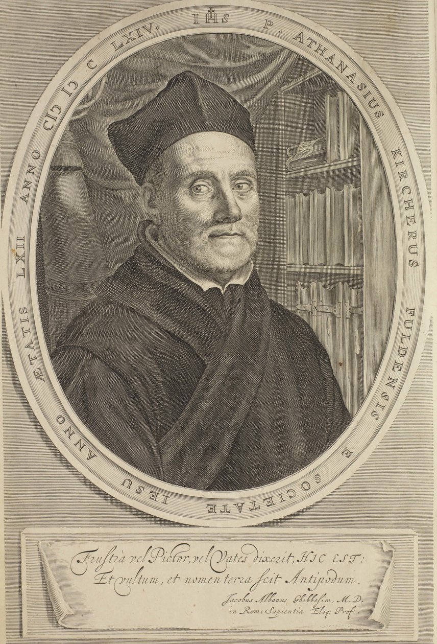 Athanasius Kircherin muotokuva 1602-1680, 1664 tekijältä Cornelis Abrahamsz. Bloemaert II