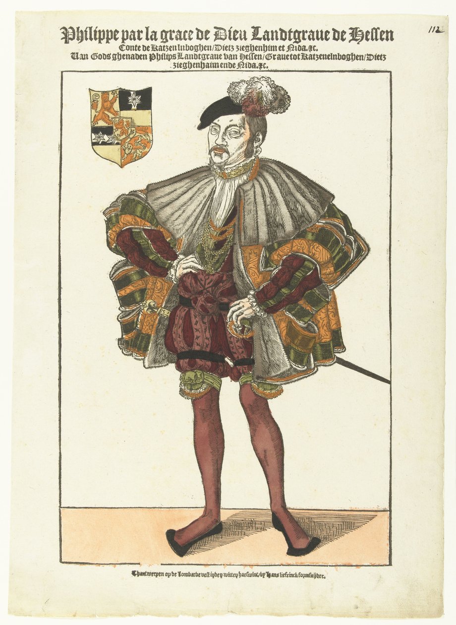 Muotokuva Philip Hessenistä tekijältä Cornelis Anthonisz. (manner of)