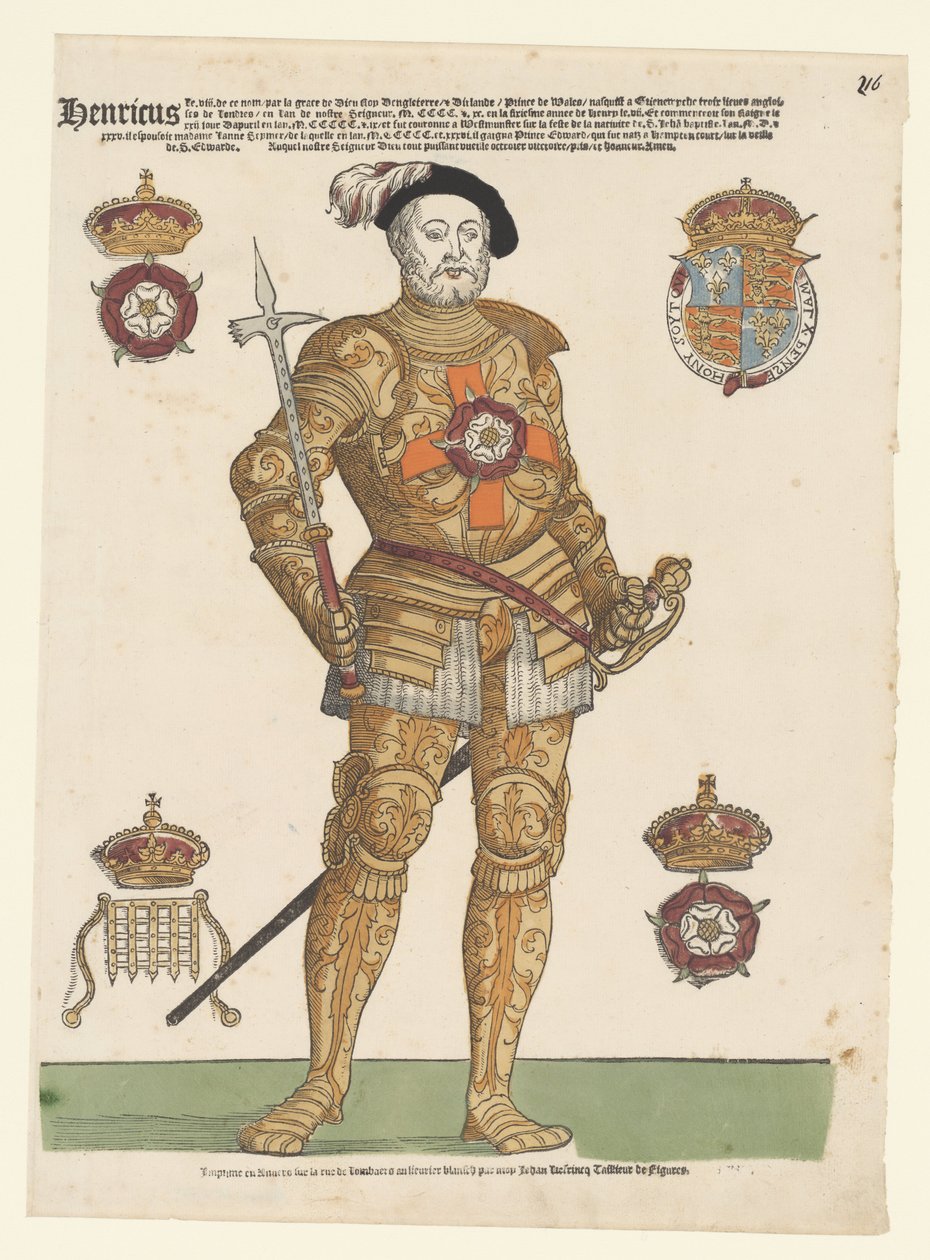 Englannin Henrik VIII:n muotokuva tekijältä Cornelis Anthonisz. (manner of)