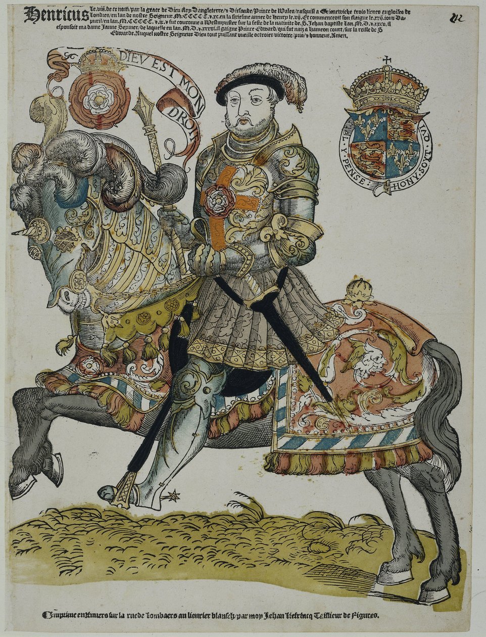 Englannin Henrik VIII:n muotokuva tekijältä Cornelis Anthonisz. (manner of)