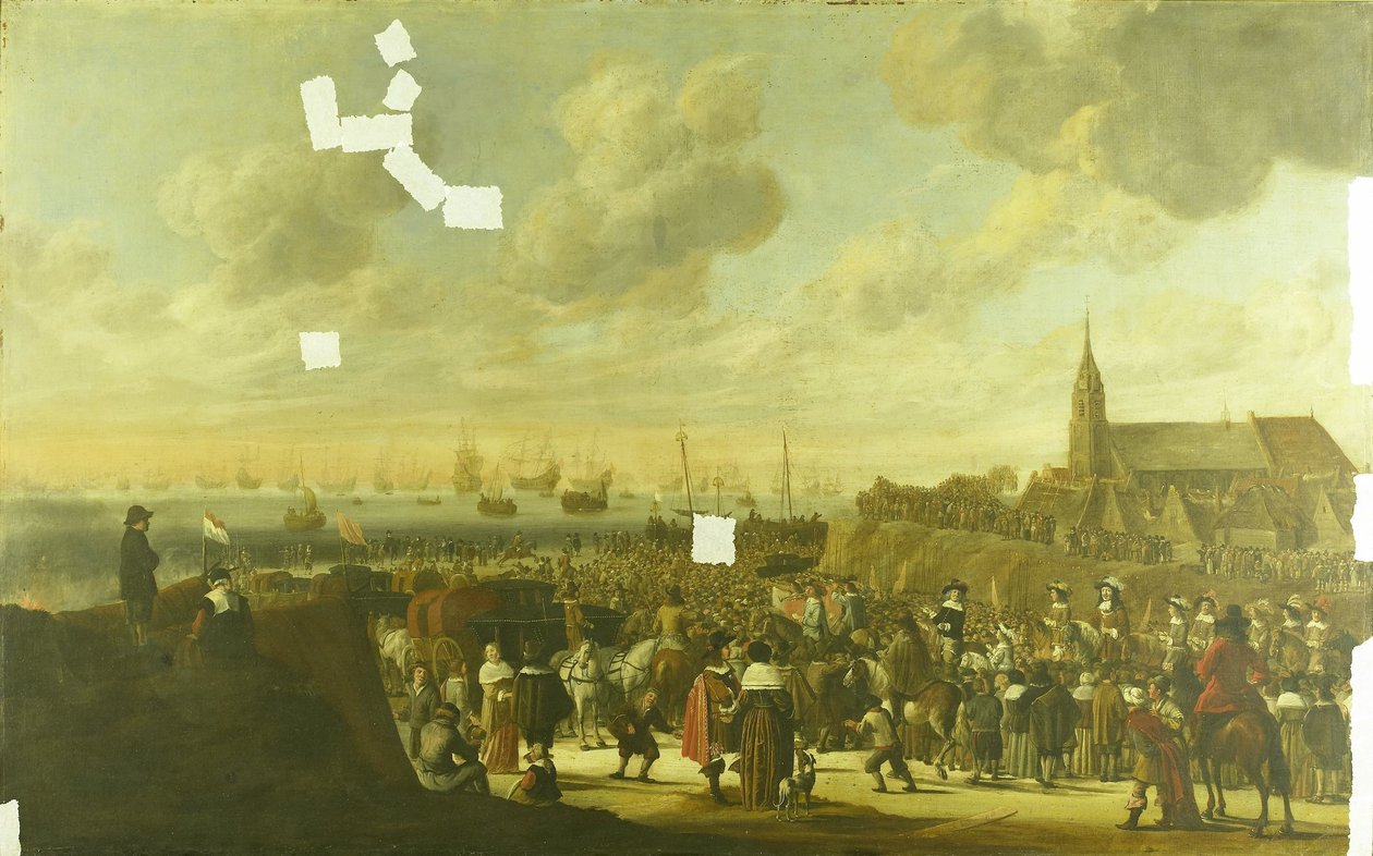 Englannin Kaarle II:n lähtö Scheveningenistä 2. kesäkuuta 1660 tekijältä Cornelis Beelt