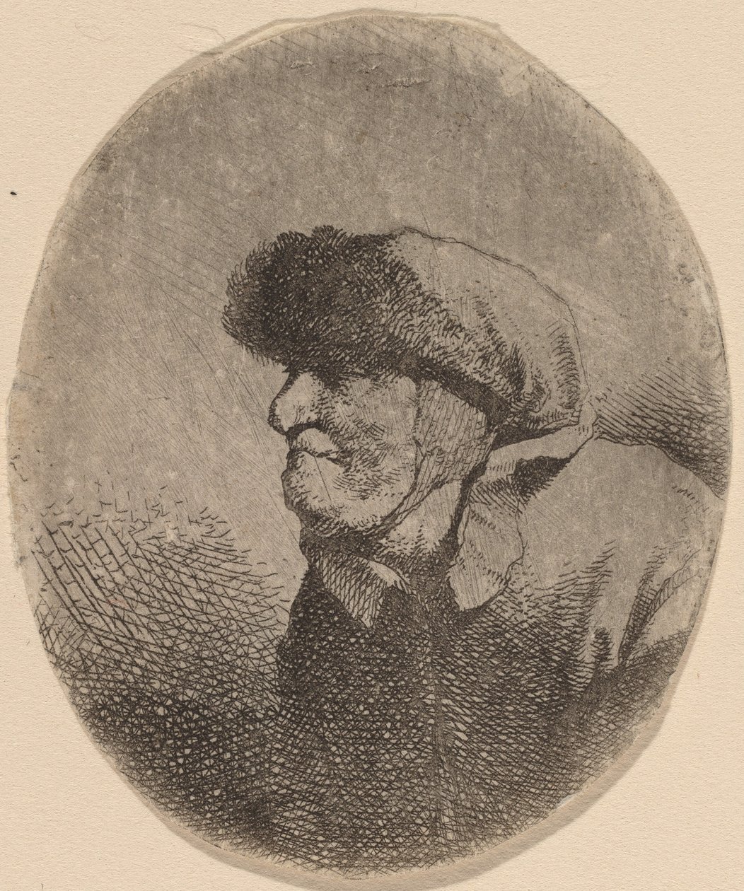 Vanhan naisen rintakuva tekijältä Cornelis Pietersz Bega