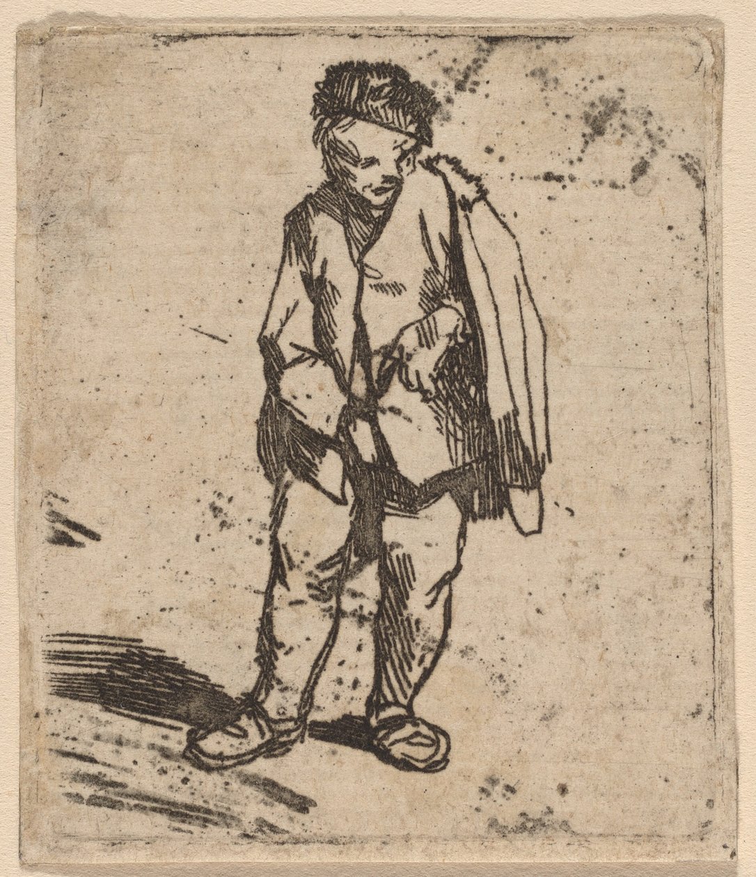 Mies lyhyessä viitassa tekijältä Cornelis Pietersz Bega