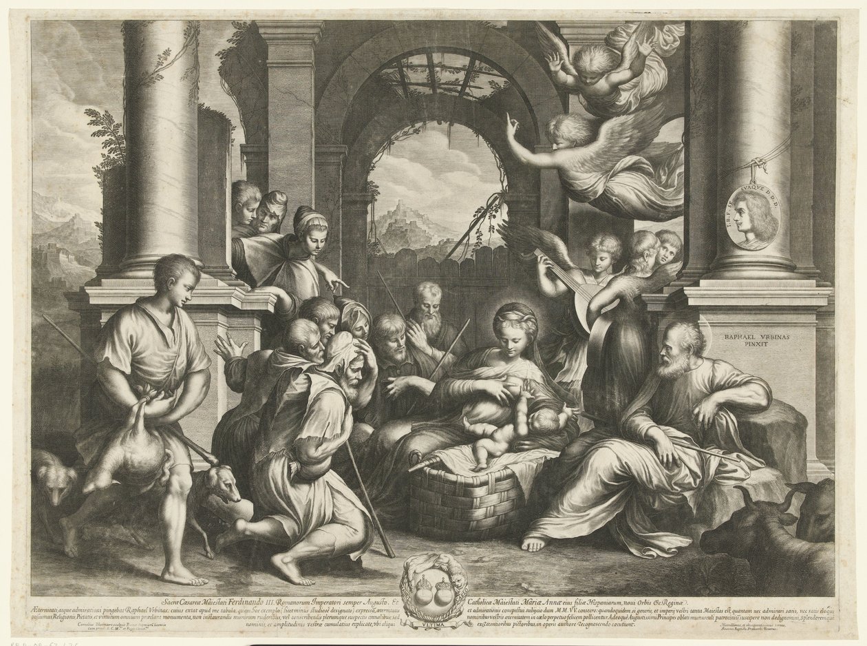 Paimenten palvonta tekijältä Cornelis Bloemaert (II)
