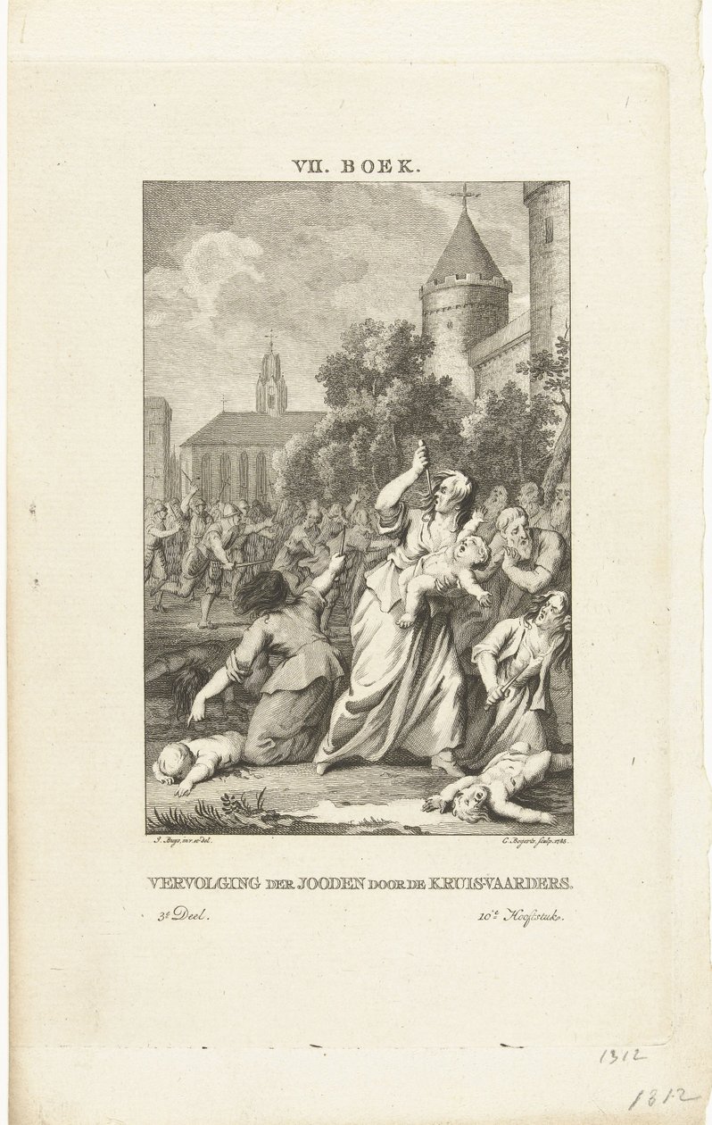 Ristiretkeläisten juutalaisten vaino, 1784 tekijältä Cornelis Bogerts
