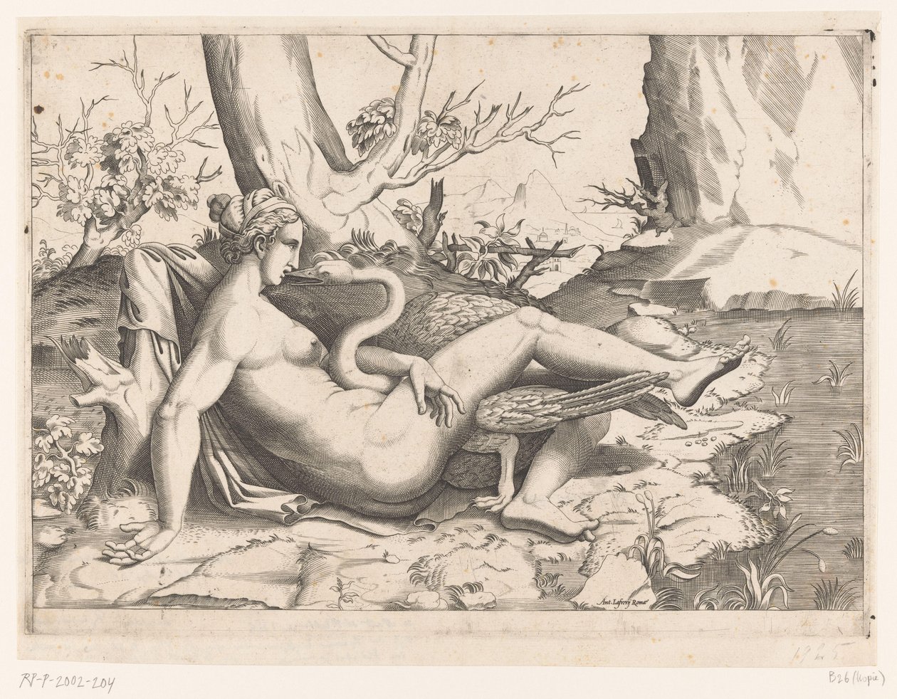 Leda ja joutsen tekijältä Cornelis Bos (possibly)