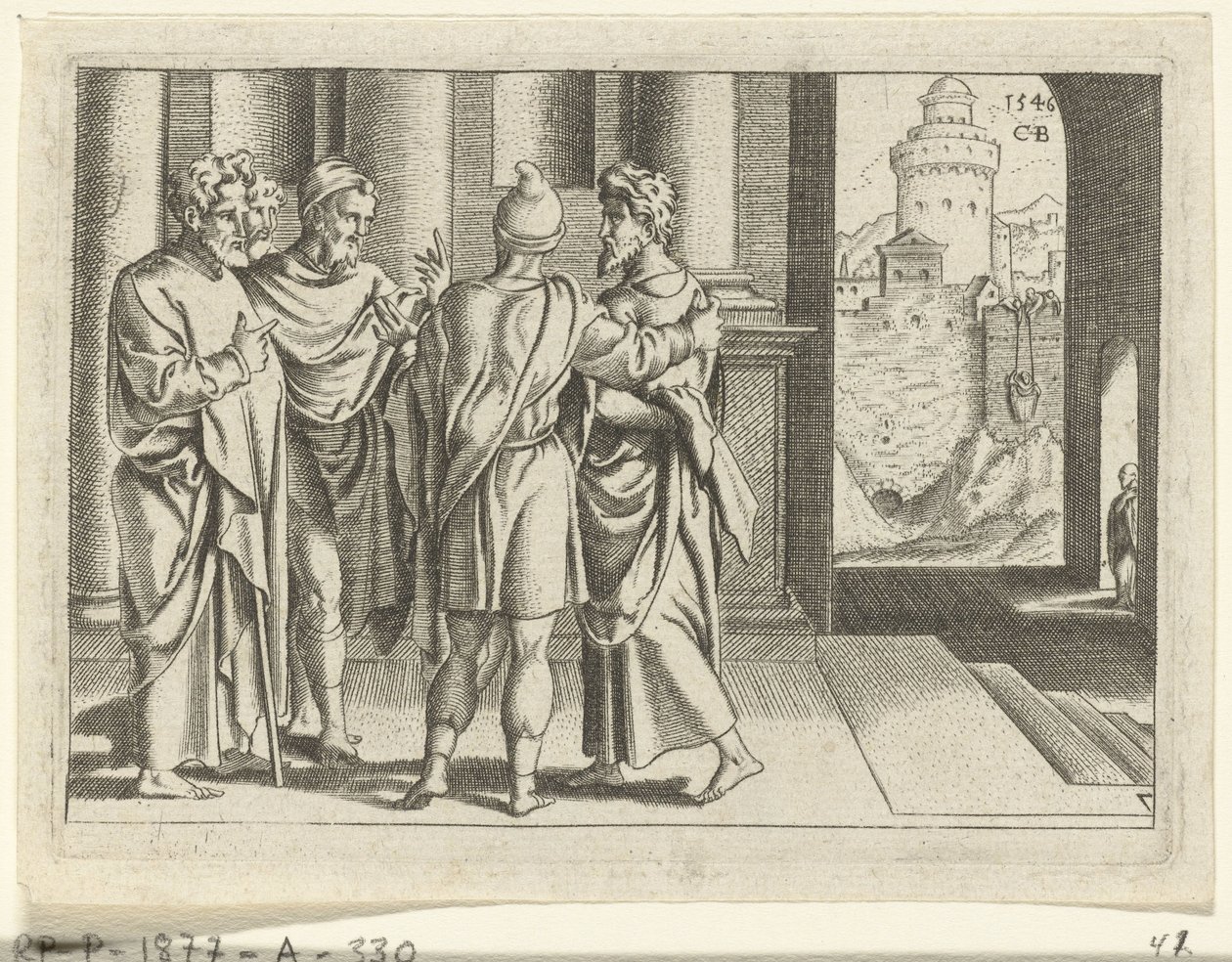 Barnabas tuo Paavalin apostolien luo The Life of Paul (sarjan nimi) tekijältä Cornelis Bos