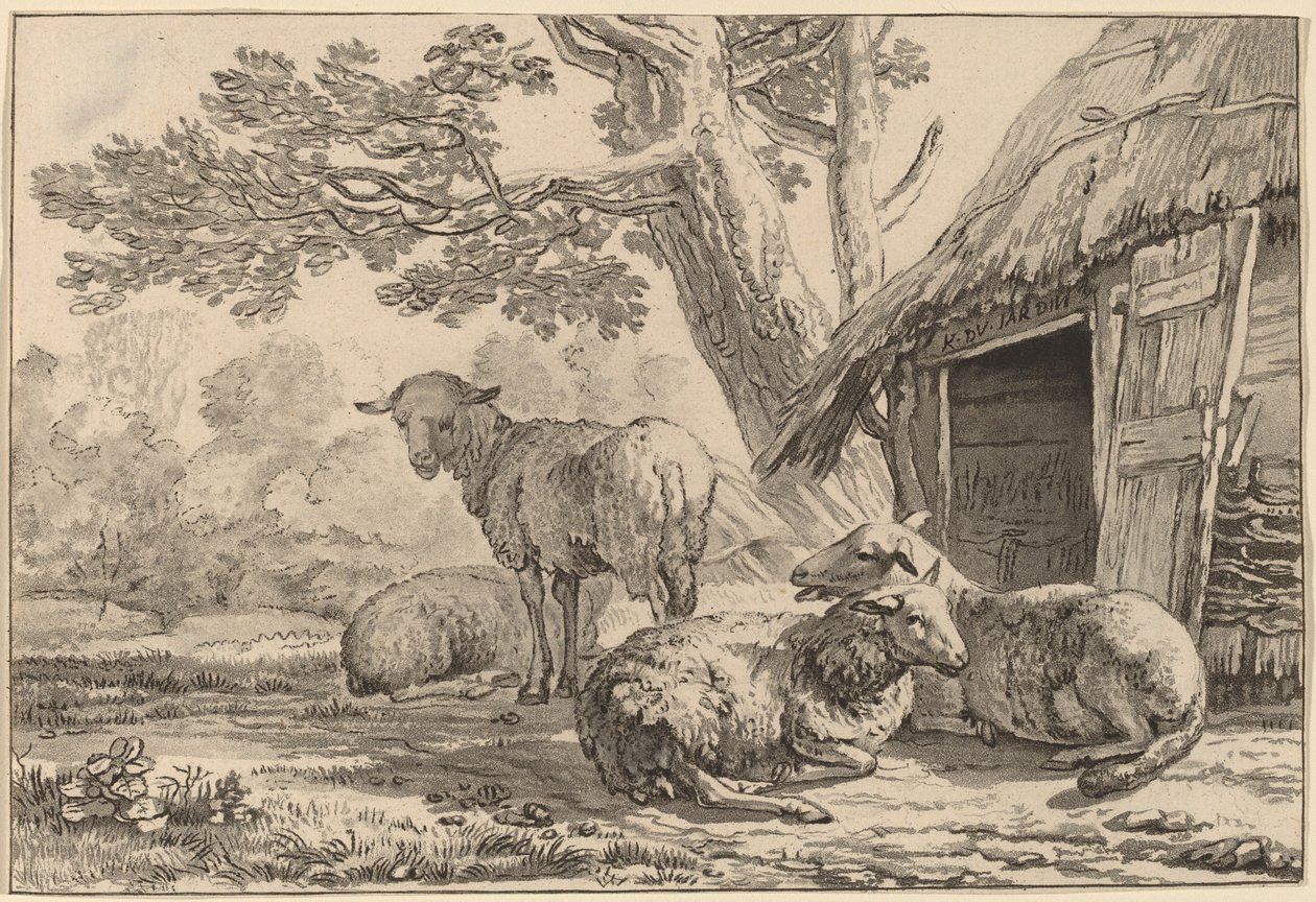 Sheepcote, 1781, julkaistu 1787. tekijältä Cornelis Brouwer