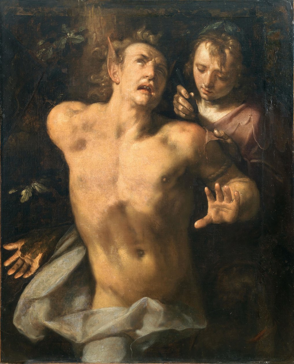 Marsyasin nylkeminen. tekijältä Cornelis Cornelisz. Haarlem van