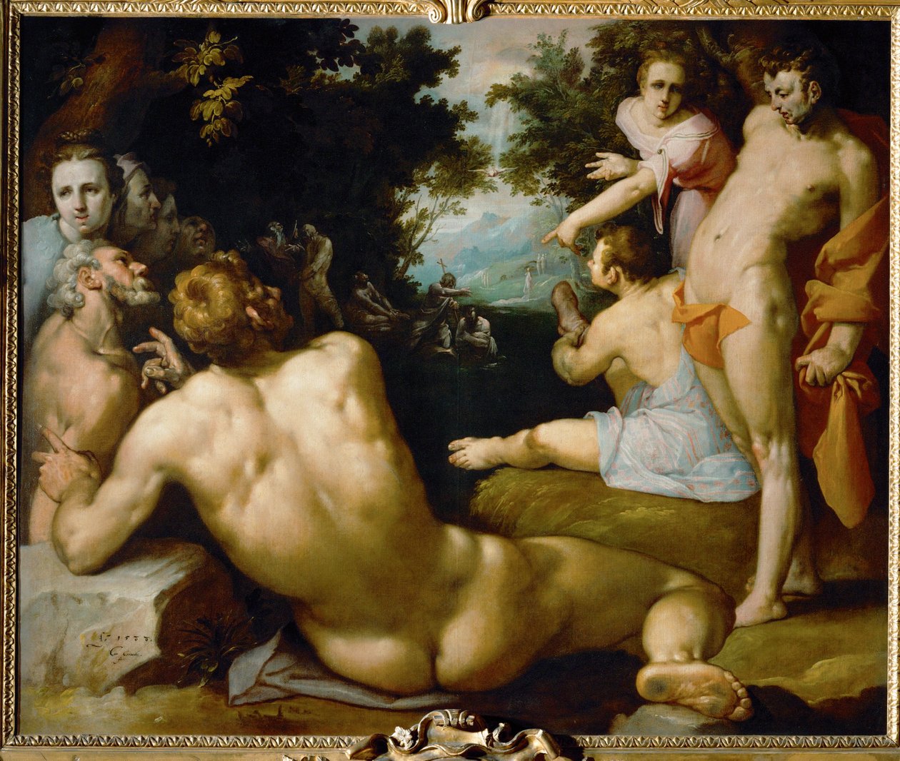 Kristuksen kaste ... tekijältä Cornelis Cornelisz. van Haarlem