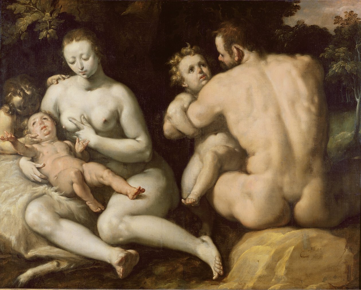 Nooan perhe tekijältä Cornelis Cornelisz van Haarlem