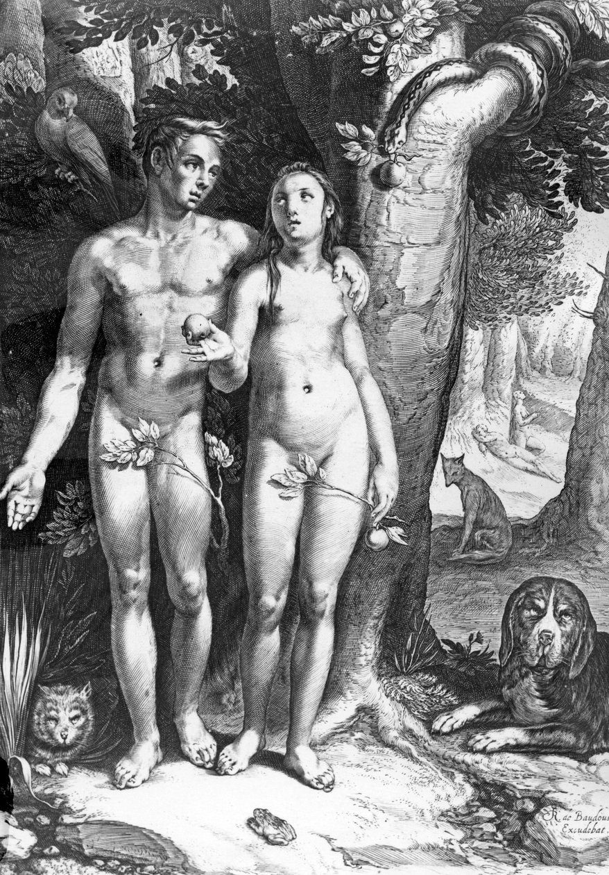 Ihmisen kiusaaminen, kaiverrettu Jan Saenredamin toimesta, noin 1605. tekijältä Cornelis Cornelisz van Haarlem