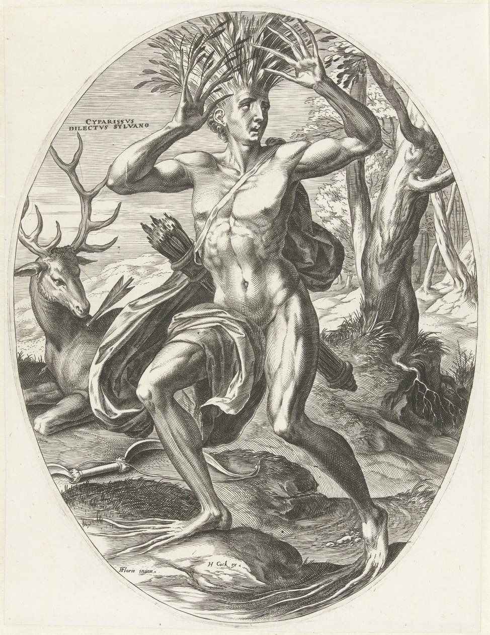 Cyparissus Gods of Agriculture (sarjan nimi) tekijältä Cornelis Cort