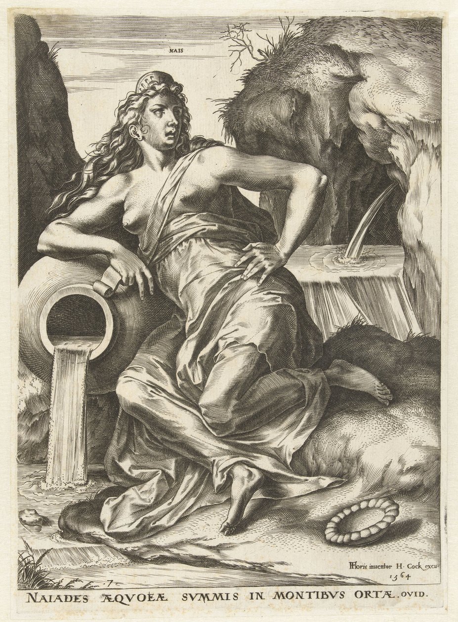 Naiade Goddess and Nymphs (sarjan nimi) tekijältä Cornelis Cort